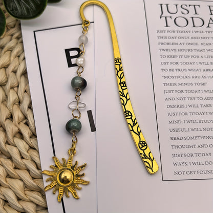 CharmTales - Tiger Eye & Mushroom Bookmark